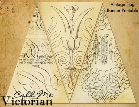 Vintage Flag Banner – Call Me Victorian