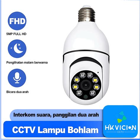 Jual Ptz Mini Bohlam Lampu Cctv Nirkabel Hd P V Hd Baru