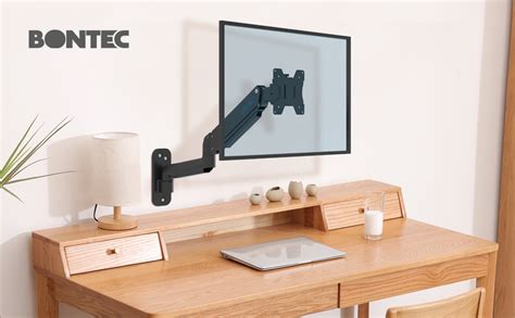 BONTEC Soporte Monitor Pared Para Monitor De 13 A 42 Pulgadas Hasta 9