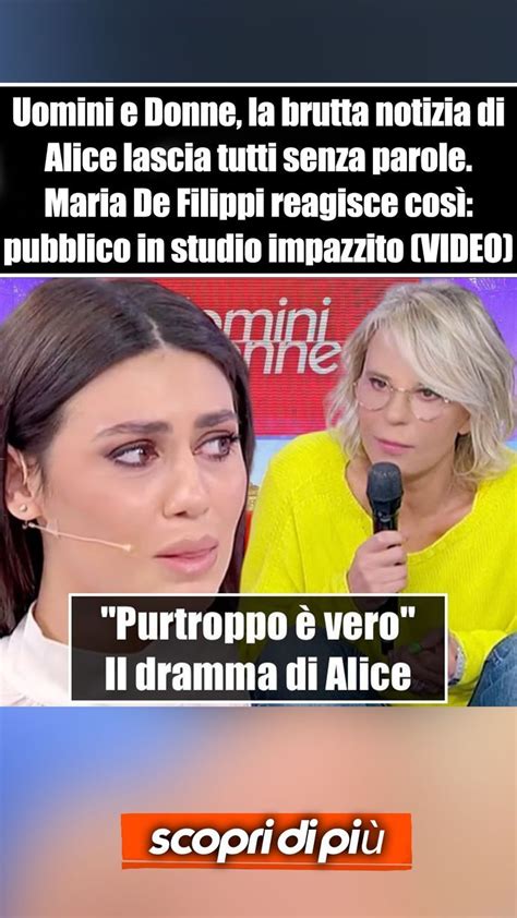 Uomini E Donne La Brutta Notizia Di Alice Lascia Tutti Senza Parole