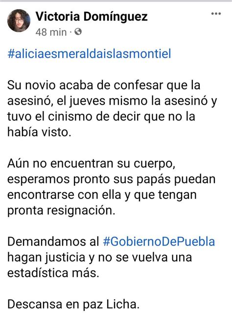 Berenice Sierra On Twitter Confirman El Feminicidio De Alicia