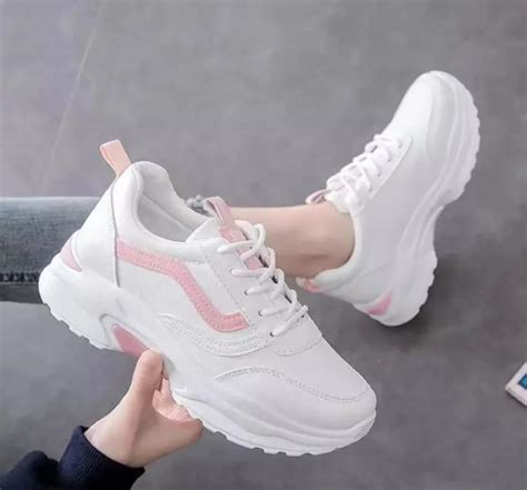 New Hot Korean Fashion White Rubber Shoes White Sneakers For Women