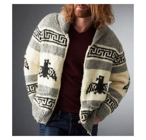 Abrigo De Hombre Chaqueta De Lana Cardigan Tejido A Mano Etsy Espa A