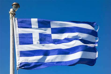 Nationale Vlag Van Griekenland Stock Foto Image Of Athene Reis 42307904