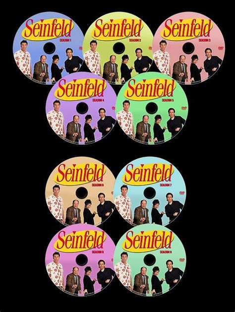 Seinfeld (Season 1-9) - Custom Dvd Label Set - English [1989 1998 ...