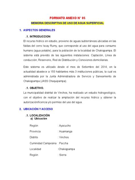 Formato Para Autorizacion De Uso De Agua Ana Pdf La Carretera Agua Y Política