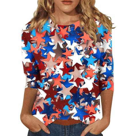 Julmcomo 4th Of July Womens American Flag Shirt Usa Flag Shirts Patriotic Shirt Patriotic Tee 3