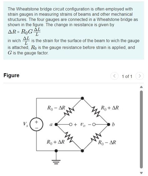 Solved The Wheatstone Bridge Circuit Configuration Is Often Chegg