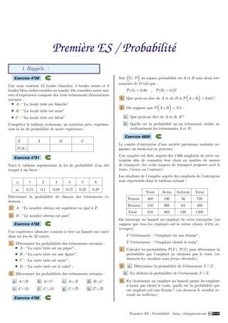 Chingatome premiأre es probabilitأ PDF