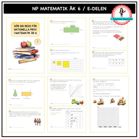 Nationella prov matematik åk 6 E delen Teach Academy