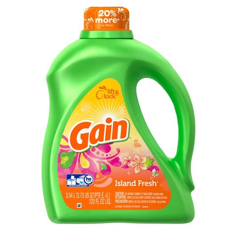 Shop Gain 120 Fl Oz Island Fresh High Efficiency Laundry Detergent At