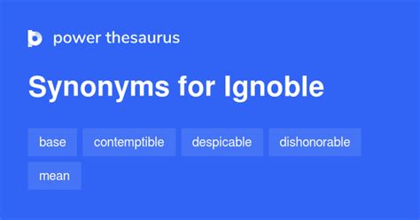 Ignoble synonyms - 860 Words and Phrases for Ignoble