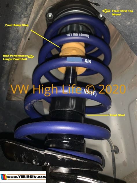 Lift Kit Coil Springs For Vw New Beetle A5 Winter Off Road Raising