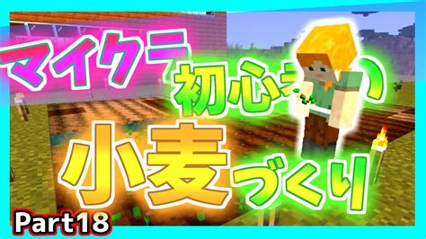 【初心者の彼女とマイクラ】part18 マイクラ初心者の小麦栽培 ~~彼女を勝手にyoutuberにしてみた！~~ Youtube