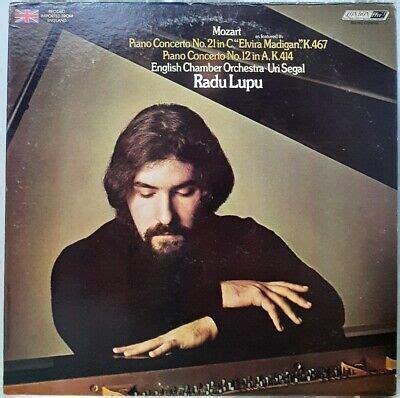 Radu Lupu Mozart Piano Concerto No London Lp Vinyl Record Cs