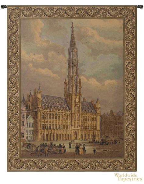 Town Hall Brussels Belgian Cityscape Tapestries Worldwide Tapestries