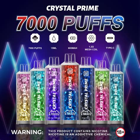 Lemon Lime Crystal Prime 7000 Puffs