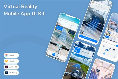 虚拟现实移动应用APP UI KIT SKETCH FIG XD PSD 云瑞设计