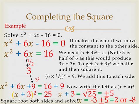 Ppt Completing The Square Powerpoint Presentation Free Download Id 2836060