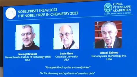 2023 Nobel Kimya Ödülü nü kazananlar açıklandı