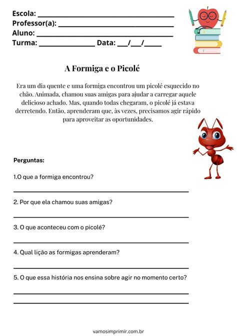 Texto Para Leitura 3 Ano Para Imprimir - Leitura e interpretação de texto para o 3° ano para imprimir – Vamos ...