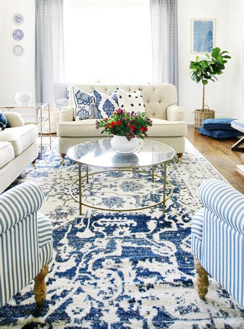 Blue And White Living Room Photos - Living Room : Home Decorating Ideas #G3wZO1rEkO