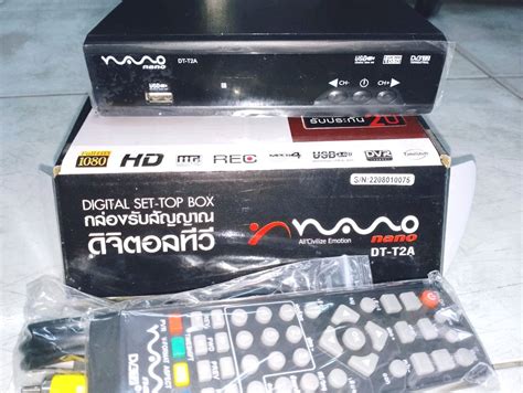 Nano Digital Set Top Box กล่องรับสัญญาณดิจิตอลทีวีรุ่น Dt T2a Th