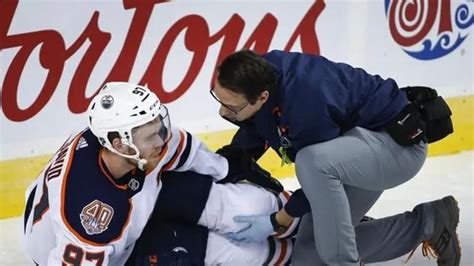 Sporting a brace, Oilers captain Connor McDavid mum on recovery from ...