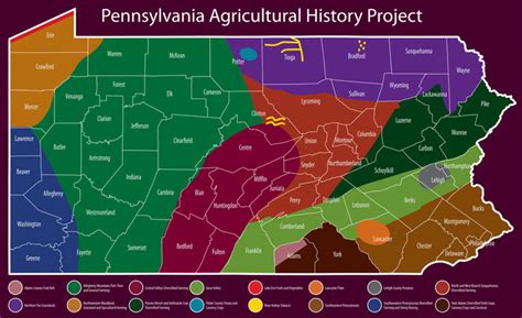 PA Agriculture History Regions - Pennsylvania Historic Preservation