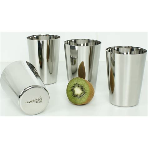 A Slice Of Green Stainless Steel Cups Set Of 4 A Slice Of Green