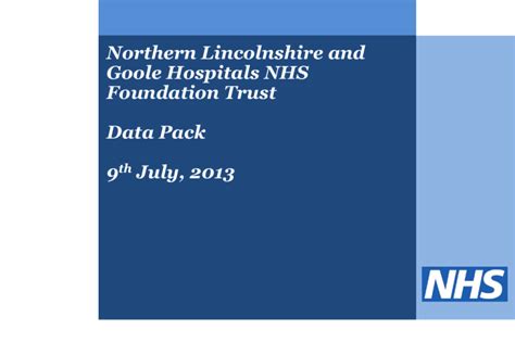 Northern Lincolnshire And Goole Hospitals Nhs Foundation Trust