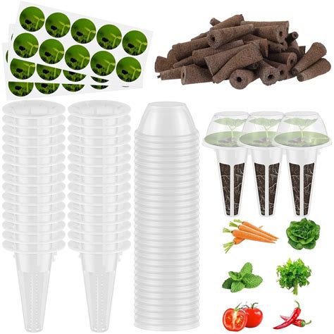 120Pcs Hydroponic Garden Accessories Pod Set Reusable Plant Pod Kit