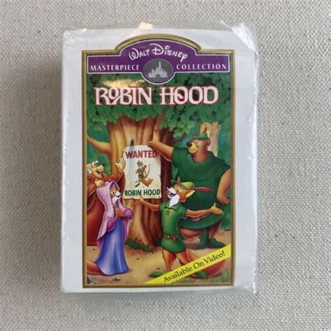 Mcdonalds Walt Disney Masterpiece Collection Happy Meal Vhs Toy Robin