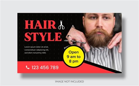 Premium Vector | Barber shop banner design editable vector and ready to ...