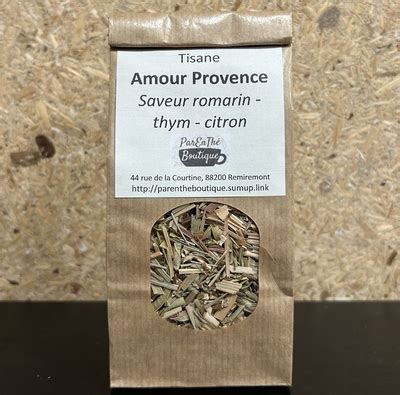 Tisane Amour Provence Saveur Romarin Thym Et Citron Ferme