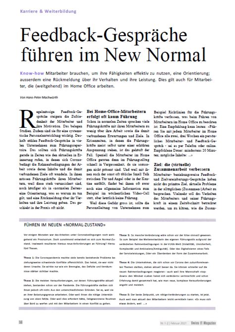 Feedback Gespr Che F Hrung Management F Hren Im New Normal