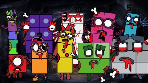 Return Of Numberblock Band Up To 10 But Zombies Youtube