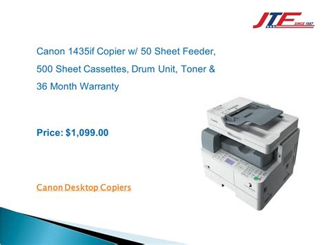 PPT Multifunction Canon Desktop Copiers JTF Business Systems