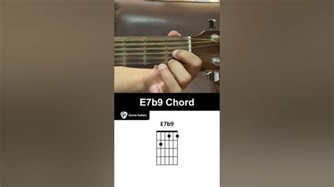 How To Play The E7b9 Chord On Guitar Guvna Guitars Youtube