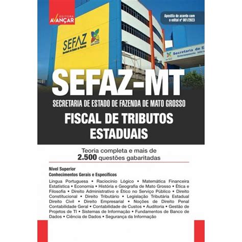 SEFAZ MT SECRETARIA DE ESTADO DA FAZENDA DE MATO GROSSO FISCAL DE