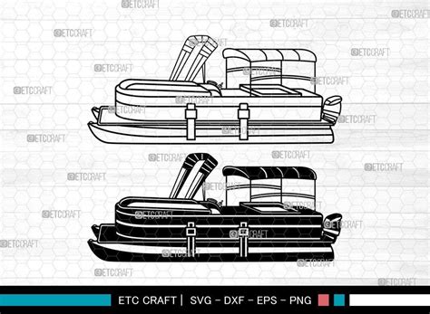 Pontoon Boat Svg Lake Boat Gráfico Por Pixel Elites · Creative Fabrica