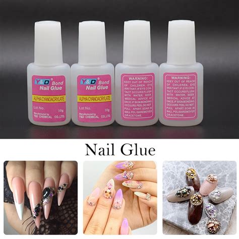 1 3 5 10 Set False Nail Glue Nail Adhesive Glue For Nail Art Rhinestone