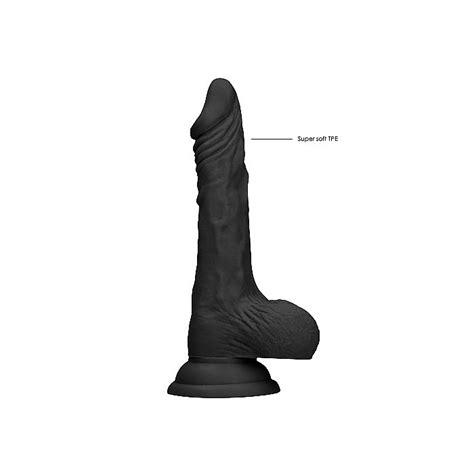 Realistische Dildo Met Ballen Dong 7 Inch Zwart Kopen Bij Sextoyland