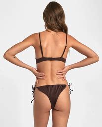 Solid Shimmer Top De Bikini Con Aros Para Mujer Rvca