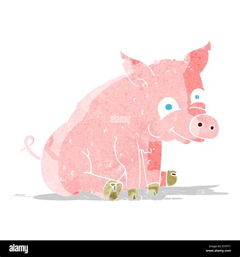 cartoon happy pig Stock Vector Image & Art - Alamy