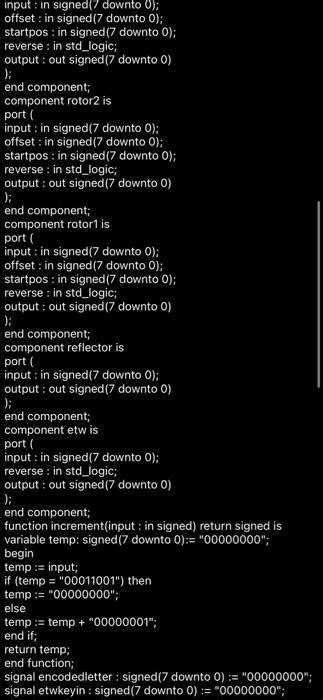 i'm designing a Rotor based Encryption machine . plz | Chegg.com