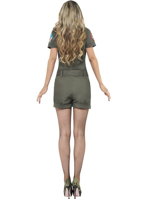 Disfraz De Aviadora Top Gun Sexy Para Mujer Funidelia