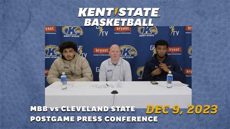 Kent State Men S Basketball Vs Cleveland State Postgame