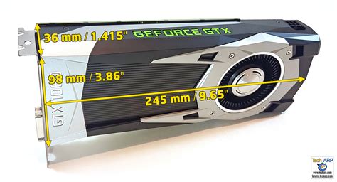 Nvidia Geforce Gtx 1060 Founder S Edition Size Tech Arp