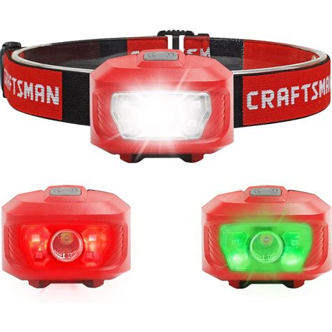 Craftsman Linterna Frontal Led Lm Modos De Cabeza Pilas Aaa